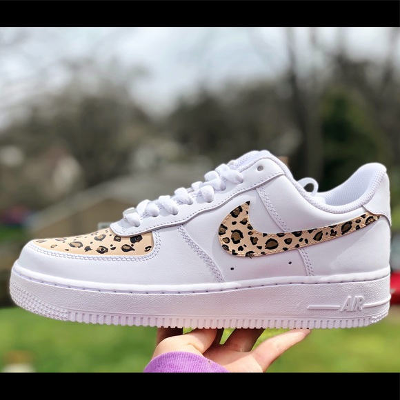 Custom Painted “Cheetah” Nike Air Force 1s